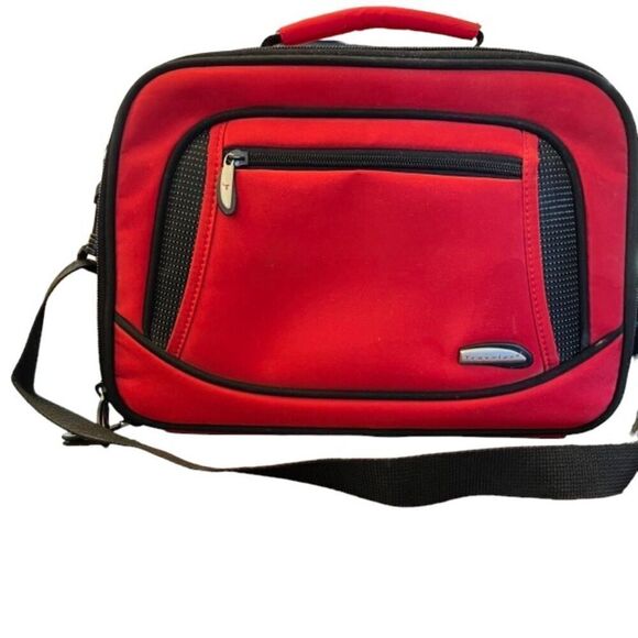 Travelon Red Complete Toiletry Bag Duel Openings With Hanger - Picture 1 of 15